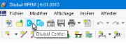 Bouton « Dlubal Center »