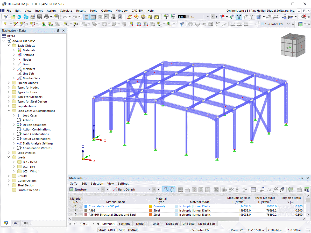 FAQ 005103 | L'interface de RFEM 6 ressemble-t-elle à RFEM 5?