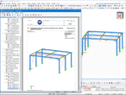 Travail simultané dans le logiciel et dans le rapport d’impression dans RFEM 6