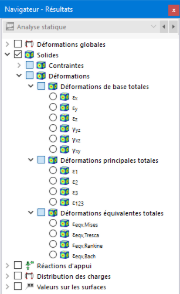 Sélection les déformations de solide dans le Navigateur