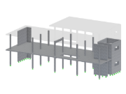 Structure en béton armé et application du module complémentaire CSA