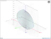 Diagramme d’interaction 3D avec des annotations axiales pour l’analyse des charges des structures