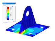 Strain in Gusset Plate Connection