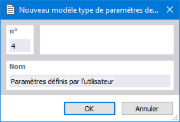 Enregistrement des paramètres sous forme de modèle