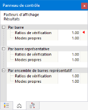 Ajuster les facteurs d’affichage pour les résultats de vérification