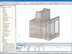 Modell eines Einlaufbauwerkes in RFEM (© Zutari)