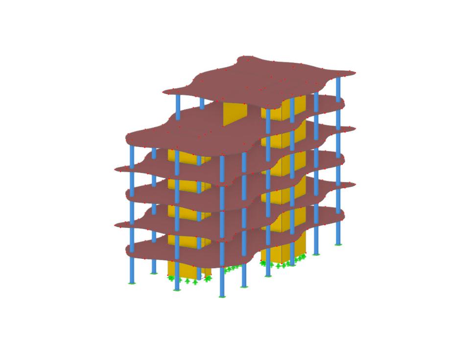 Bâtiment en béton de cinq étages