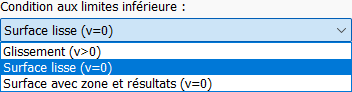 Condition aux limites inférieure