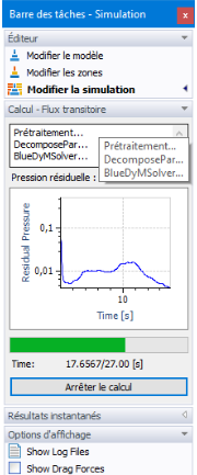Calcul – Flux transitoire