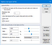Options de lignes de flux
