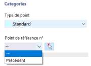 Sélectionner le point de référence