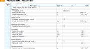 Profil de vent dans le rapport d’impression