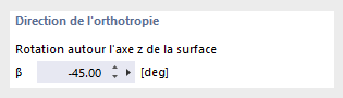 Ajuster la direction de l’orthotropie