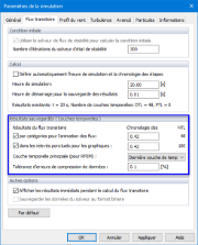 Paramètres de la simulation, Enregistrement des résultats