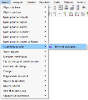 Menu « Insérer »