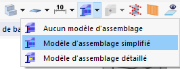 Bouton de liste pour l’affichage du modèle d’assemblage