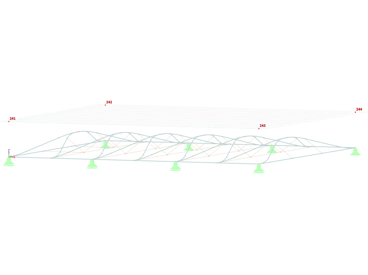FAQ 005321 | Comment appliquer une charge sur des structures non coplanaires dans RFEM 6 ?