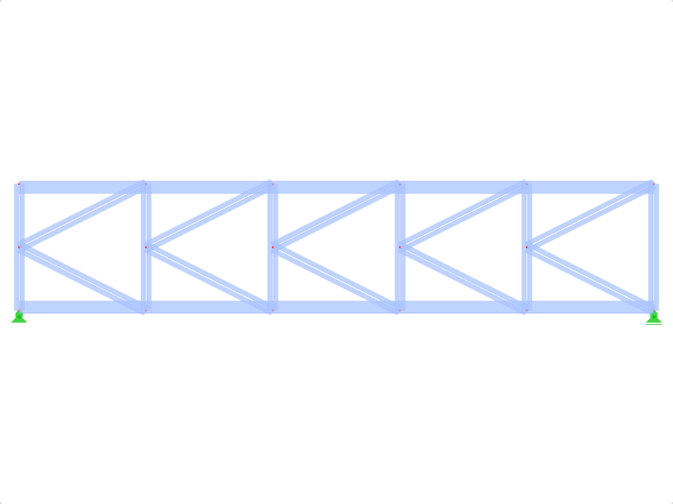ID de modèle 467 | FT031 | Treillis à membrures parallèles