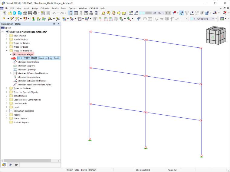 Articulations de barre dans RFEM 6