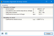 Paramètres calculés dépendant du temps