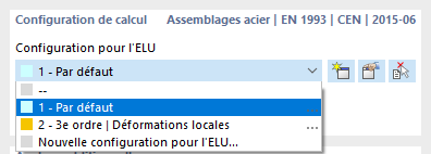 Configuration de calcul