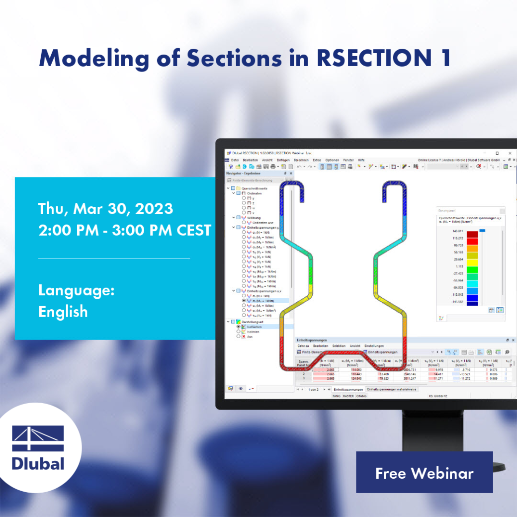 Modélisation des sections dans RSECTION 1