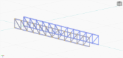 Membrures supérieures et inférieures avec poteaux et diagonales