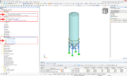 Modèle RFEM de silo