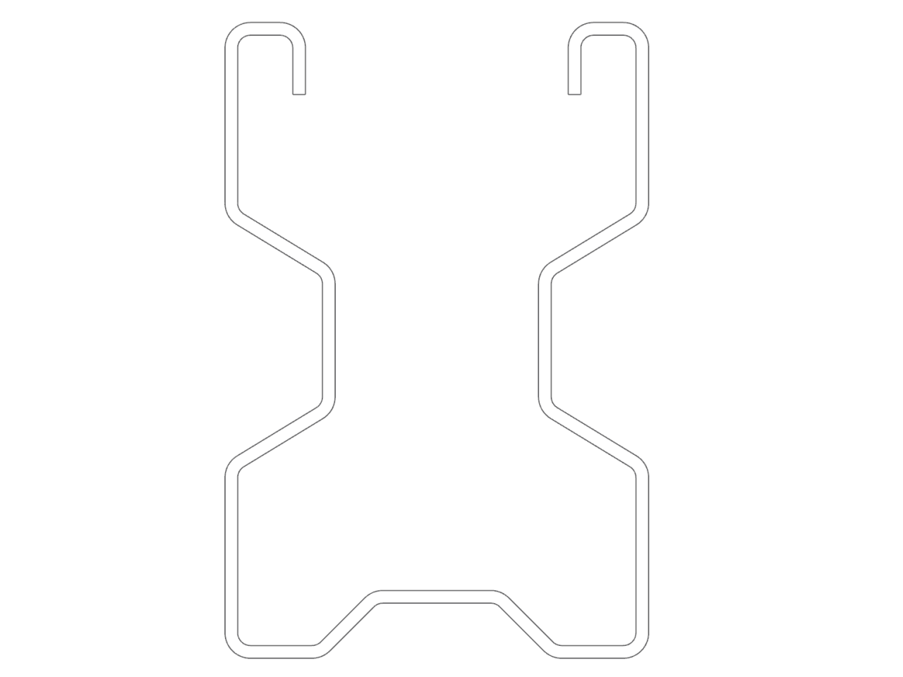 Contour de section