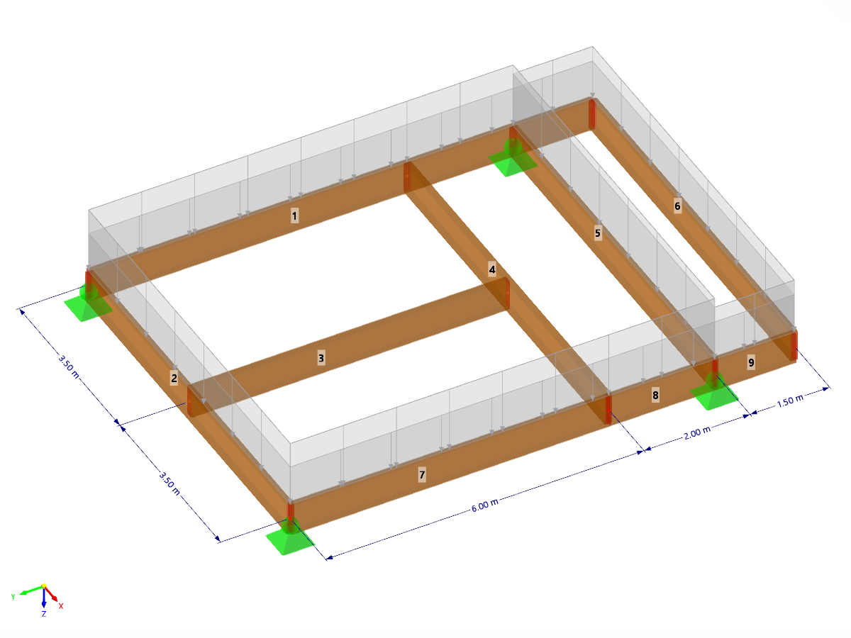 Modèle de plate-forme en bois
