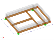 Modèle de plate-forme en bois