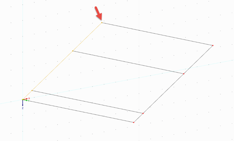 Point sur l'axe de rotation