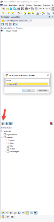 Nouvelle vue définie par l'utilisateur