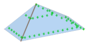Géométrie de la section de toiture