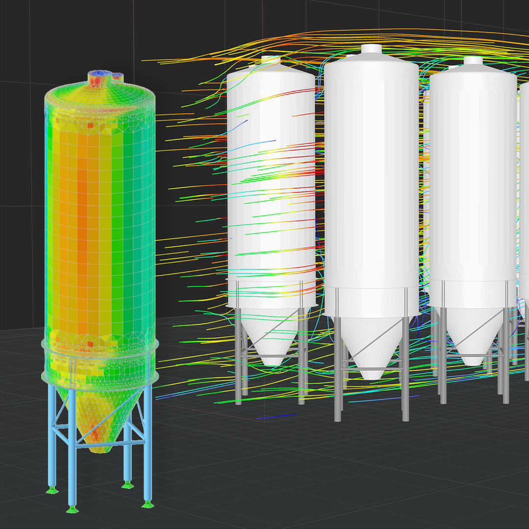 Huit silos