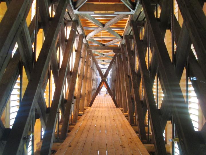 Vue intérieure de la structure en treillis | © Konstruktionsgruppe Bauen AG