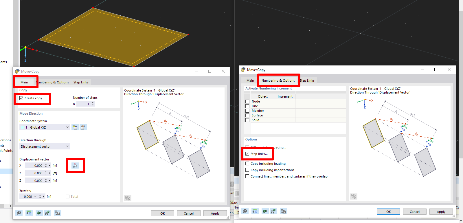 FAQ 005414 | Comment puis-je créer un solide de contact entre deux surfaces dans RFEM ?
