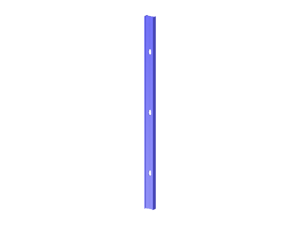 Modèle 004465 | Poteau renforcé de double section en C