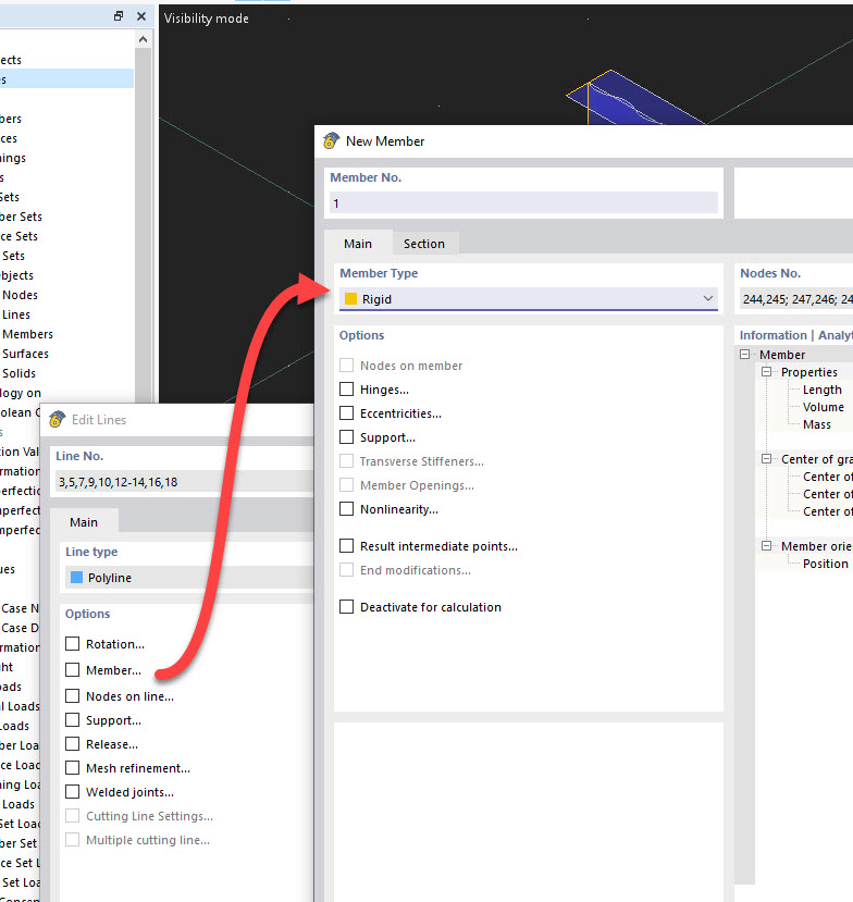 FAQ 005417 | Comment modéliser une poutre à âme ondulée dans RFEM 6 ?