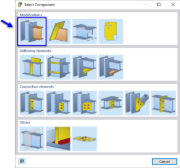 Sélection du composant de coupe de barre