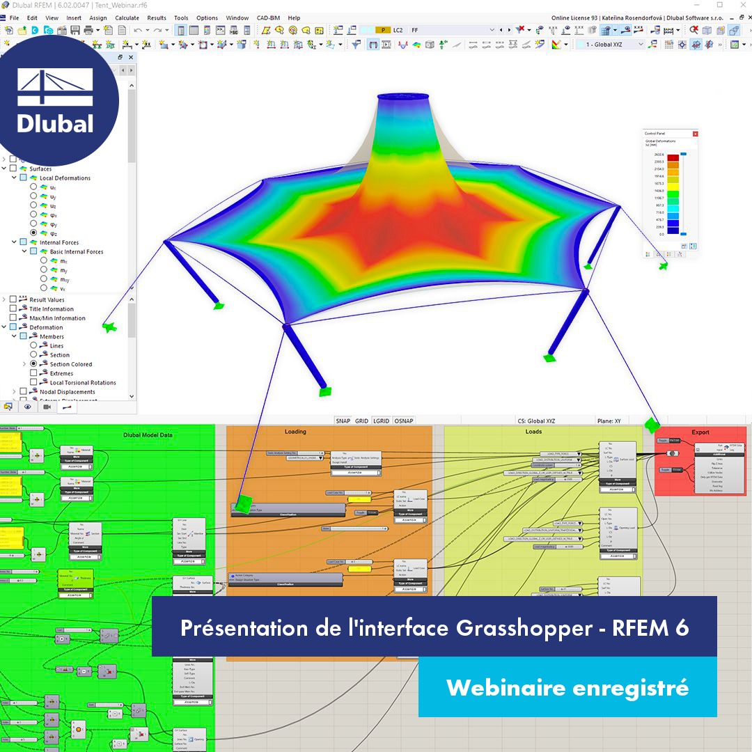 Présentation de l'interface Grasshopper - RFEM 6