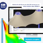 Recherche de forme et calcul de structures en toiles tendues dans RFEM 6