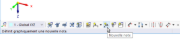 Bouton pour les notes dans la barre d’outils de CAO