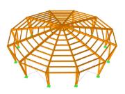 Halle ronde en bois