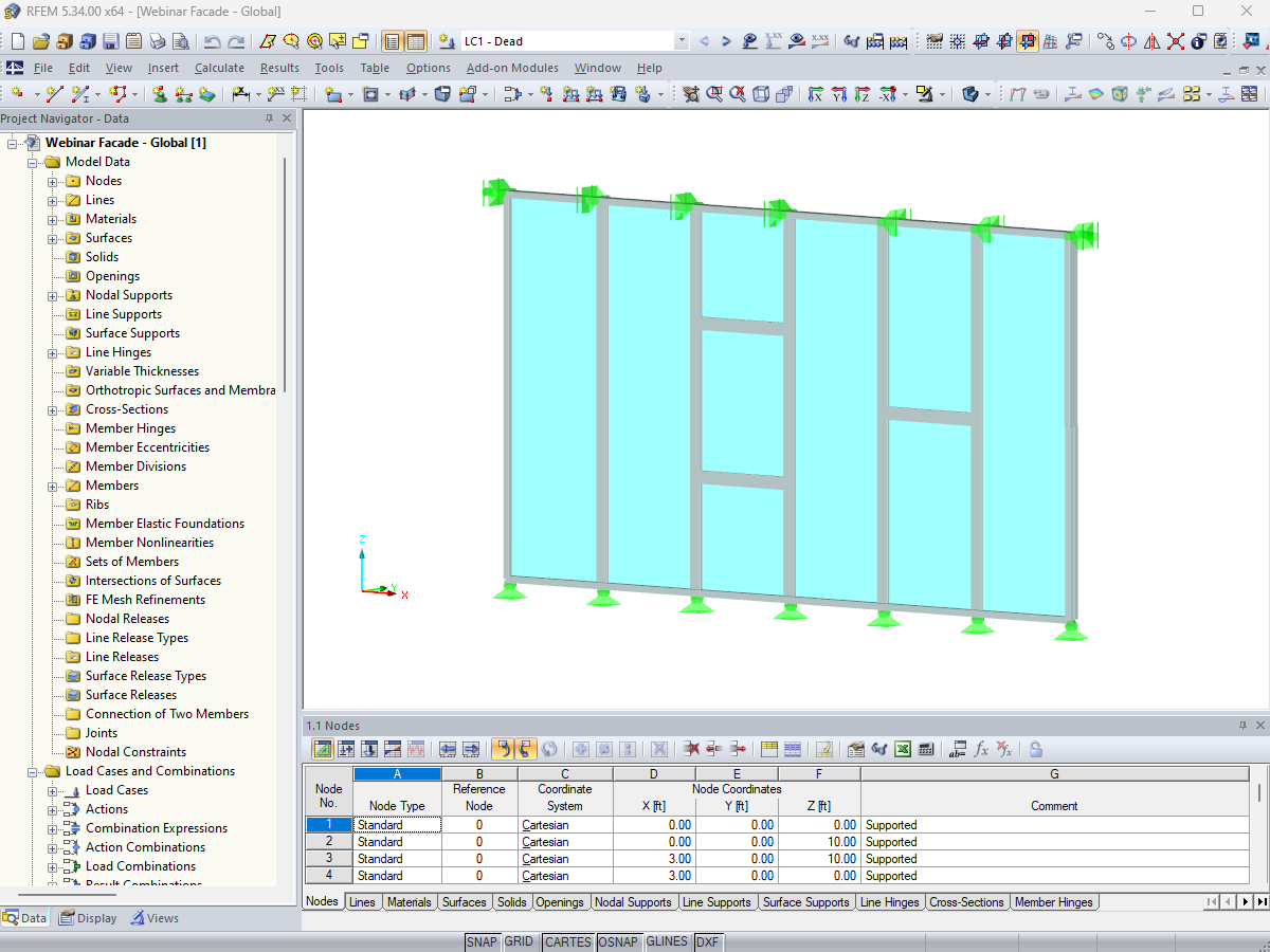 Structure en verre