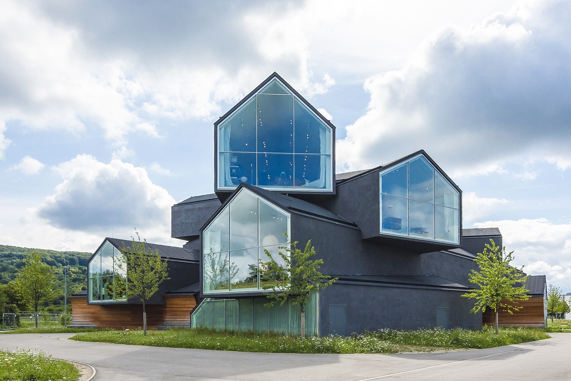 La VitraHaus est composée de douze maisons à pignon.