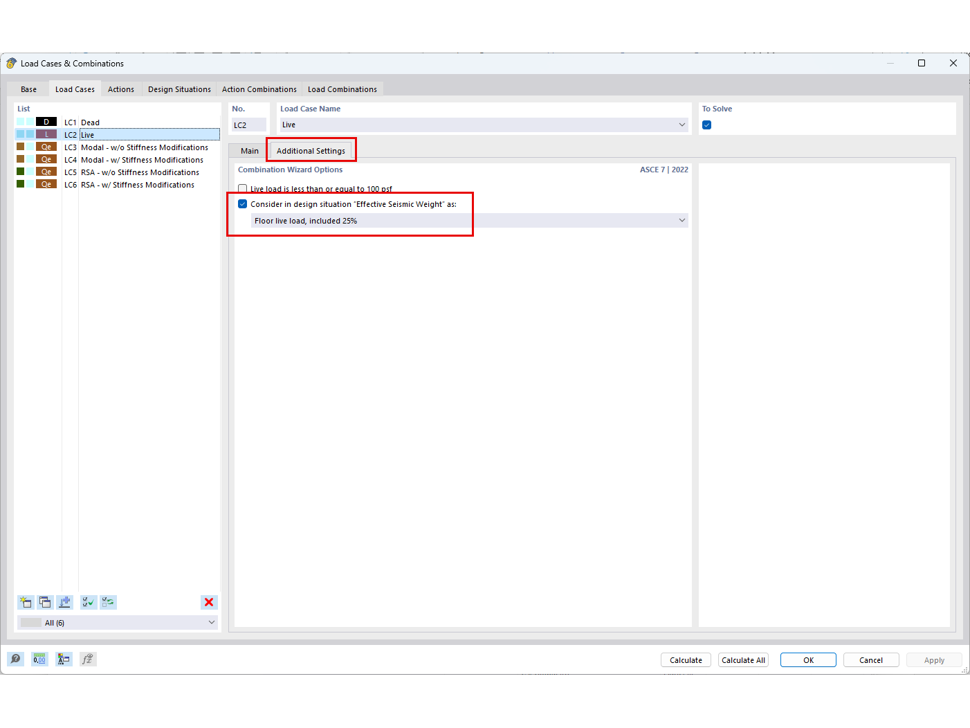 KB 001877 | Considérations P-Delta sismiques selon l’ASCE 7-22 et la NBC 2020 dans RFEM 6
