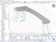 Modèle RFEM de la passerelle cyclo-piétonne à Eichstätt, Allemagne | © Bergmeister Ingenieure