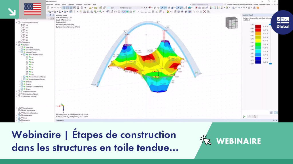 Webinaire, | Vérification d'un chapiteau industriel en profilés aluminium dans RFEM 6