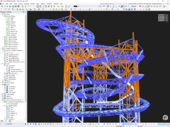 Modèle RFEM de la Sky Walk, Tchéquie